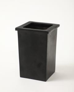  IBU IBU Poil ne Black Bronze Sand Cast Small Short Vase France signed numbered - 4760530