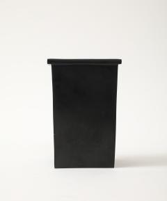  IBU IBU Poil ne Black Bronze Sand Cast Small Short Vase France signed numbered - 4762765