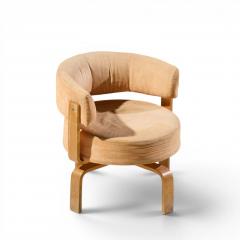  IKEA Carina Bengs for IKEA Fridene Swedish Bentwood Swivel Lounge Chairs Pair - 4610274