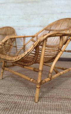  IKEA Pair of Bamboo Lounge Armchairs by Ikea Second Half of the 20Th Century - 4364750