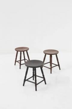  IKEA Set of three vintage IkEA stools in different colours Original Label - 3682718