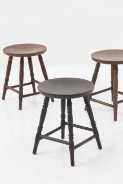  IKEA Set of three vintage IkEA stools in different colours Original Label - 3682719