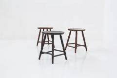  IKEA Set of three vintage IkEA stools in different colours Original Label - 3682754