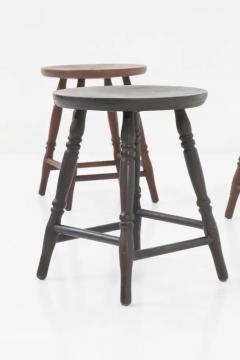  IKEA Set of three vintage IkEA stools in different colours Original Label - 3682757