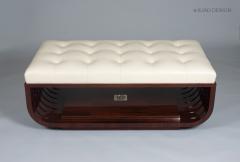  ILIAD DESIGN Modernist upholstered ottoman by ILIAD Design - 4399325