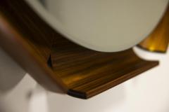  ISA Bergamo I S A Italy ISA Bergamo Backlit Mirror in Walnut Italy 1960s - 3895288
