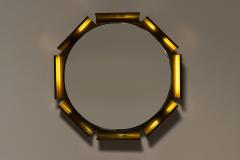  ISA Bergamo I S A Italy ISA Bergamo Backlit Mirror in Walnut Italy 1960s - 3895290