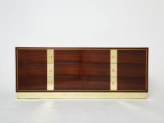  ISA Bergamo I S A Italy ISA Bergamo Italian rosewood and brass commode 1950s - 3087013