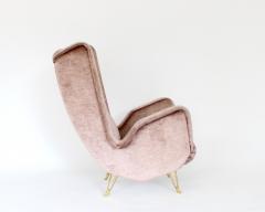  ISA Bergamo I S A Italy Italian Pair of Tall Lounge Wingback Chairs ISA Bergamo Italy - 4323394