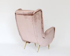  ISA Bergamo I S A Italy Italian Pair of Tall Lounge Wingback Chairs ISA Bergamo Italy - 4323399