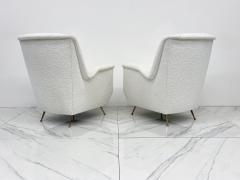  ISA Bergamo I S A Italy Italian Wingback Lounge Chairs A Pair ISA Bergamo 1960s - 3925096