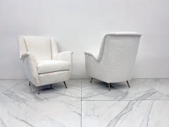  ISA Bergamo I S A Italy Italian Wingback Lounge Chairs A Pair ISA Bergamo 1960s - 3925097