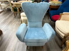  ISA Bergamo I S A Italy Pair Of Italian Modern Gio Ponti Inspired Lounge Chairs - 4326553