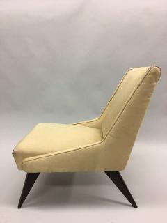  ISA Bergamo I S A Italy Pair of Italian Mid Century Modern Lounge Slipper Chairs by ISA 1950 - 1722772