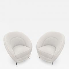  ISA Bergamo I S A Italy Round Midcentury Armchairs by ISA - 2997575