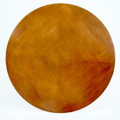  ISA Bergamo I S A Italy rare maple and brass round center table by I S A Bergamo 1950 - 2732908