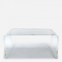  Iconic Design Gallery Custom Lucite Waterfall Table or Bench with Curved Sides - 3527542