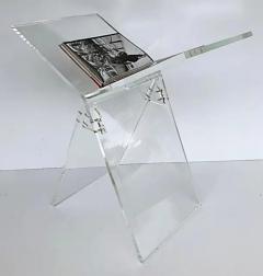  Iconic Design Gallery Custom Made Lucite Oversized coffee table book stand for Mariana - 3609323