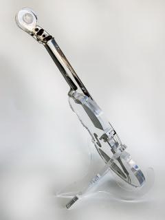  Iconic Design Gallery Custom Made Lucite Violin Sculpture on Stand Signed Numbered Edition 1 10 - 4557864