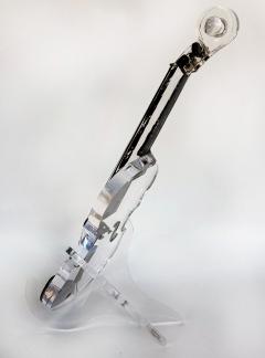  Iconic Design Gallery Custom Made Lucite Violin Sculpture on Stand Signed Numbered Edition 1 10 - 4557865