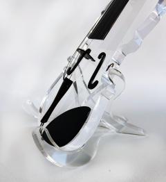  Iconic Design Gallery Custom Made Lucite Violin Sculpture on Stand Signed Numbered Edition 1 10 - 4557876