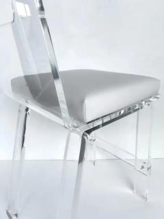  Iconic Design Gallery Custom Order Lucite Bar or Counter Stool with Upholstered Seats - 4002112