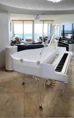  Iconic Design Gallery Custom made Lucite Acrylic Baby Grand Piano and Bench by Iconic Design Gallery - 3599591