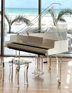  Iconic Design Gallery Custom made Lucite Acrylic Baby Grand Piano and Bench by Iconic Design Gallery - 3599595