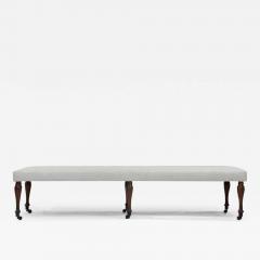  Iconic Design Gallery Le Jeune Upholstery Antoinette Long Bench Floor Model with Casters - 3527508