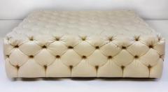  Iconic Design Gallery Le Jeune Upholstery Bristol Tufted Leather Coffee Table Floor Model - 3532670