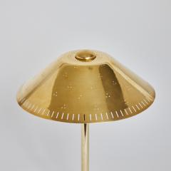  Idman Oy 1950s Finnish Perforated Brass Table Lamp Attributed to Paavo Tynell - 2821534