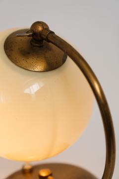  Idman Oy 1950s Mauri Almari Brass and Opaline Glass Table Lamp for Idman Oy - 2381974