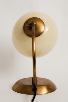  Idman Oy 1950s Mauri Almari Brass and Opaline Glass Table Lamp for Idman Oy - 2381977