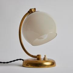  Idman Oy 1950s Mauri Almari Brass and Opaline Glass Table Lamp for Idman Oy - 2941026