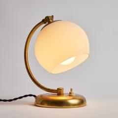  Idman Oy 1950s Mauri Almari Brass and Opaline Glass Table Lamp for Idman Oy - 2941028