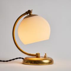  Idman Oy 1950s Mauri Almari Brass and Opaline Glass Table Lamp for Idman Oy - 2941029