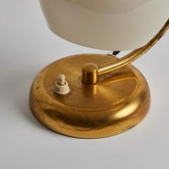  Idman Oy 1950s Mauri Almari Brass and Opaline Glass Table Lamp for Idman Oy - 2941033