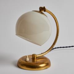  Idman Oy 1950s Mauri Almari Brass and Opaline Glass Table Lamp for Idman Oy - 2941034