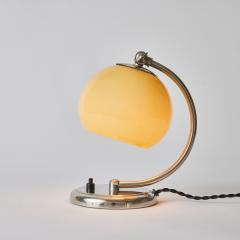  Idman Oy 1950s Mauri Almari Chrome and Opaline Glass Table Lamp for Idman Oy - 3099843