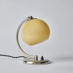  Idman Oy 1950s Mauri Almari Chrome and Opaline Glass Table Lamp for Idman Oy - 3099844