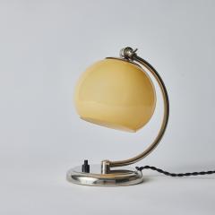  Idman Oy 1950s Mauri Almari Chrome and Opaline Glass Table Lamp for Idman Oy - 3099846