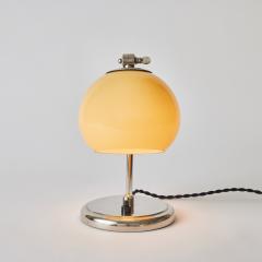  Idman Oy 1950s Mauri Almari Chrome and Opaline Glass Table Lamp for Idman Oy - 3099847