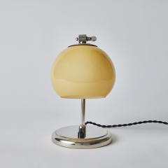  Idman Oy 1950s Mauri Almari Chrome and Opaline Glass Table Lamp for Idman Oy - 3099848