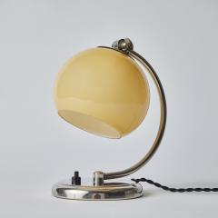  Idman Oy 1950s Mauri Almari Chrome and Opaline Glass Table Lamp for Idman Oy - 3099853