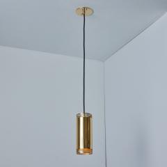  Idman Oy 1960s Perforated Brass Cylindrical Pendant Attributed to Mauri Almari for Idman - 3300761