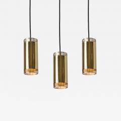  Idman Oy 1960s Perforated Brass Cylindrical Pendant Attributed to Mauri Almari for Idman - 3302660