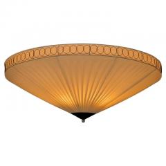  Idman Oy Mid Century Modern Sizable Flush Mount with Brass Wire Model 20399 Idman 1950s - 4496703