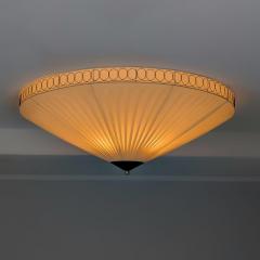  Idman Oy Mid Century Modern Sizable Flush Mount with Brass Wire Model 20399 Idman 1950s - 4496704