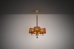  Idman Oy Model 1589 Chandelier by Idman Finland 1950s - 4515610