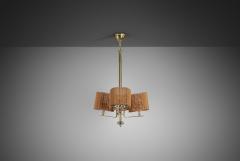  Idman Oy Model 1589 Chandelier by Idman Finland 1950s - 4515611